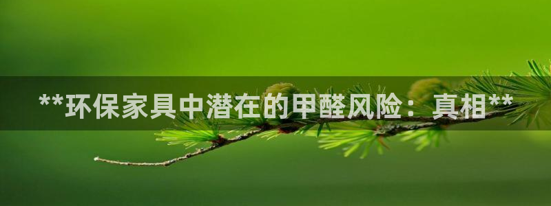 杏耀平台的专用通道：**环保家具中潜在的甲醛风险：真相**