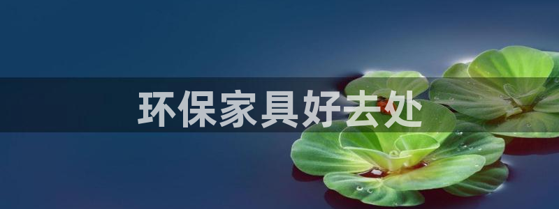 杏耀代理注册：环保家具好去处