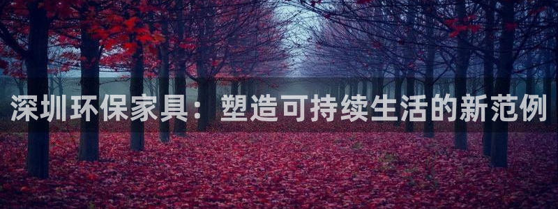 杏耀代理注册：深圳环保家具：塑造可持续生活的新范例