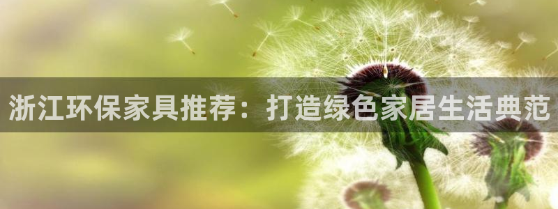 杏耀平台手机下载：浙江环保家具推荐：打造绿色家居生活典范